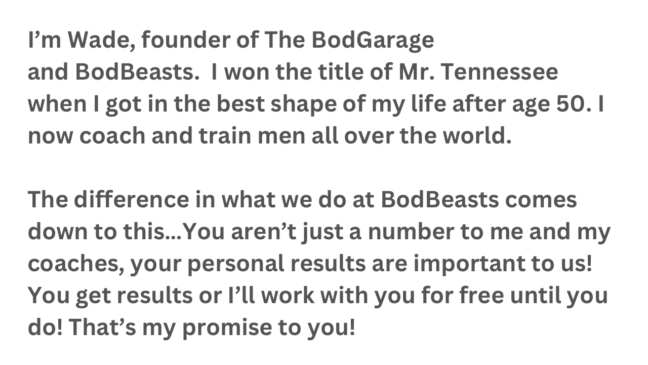 BodBeasts at The BodGarage Change Your Diet, Change Your Life, With